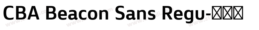 CBA Beacon Sans Regu字体转换
